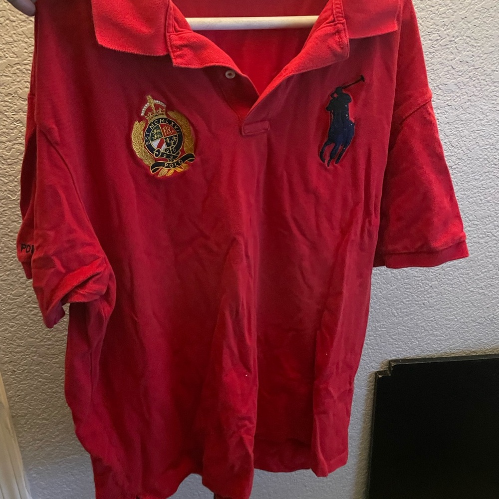 Polo by Ralph Lauren Mens Red Polo Shirt
